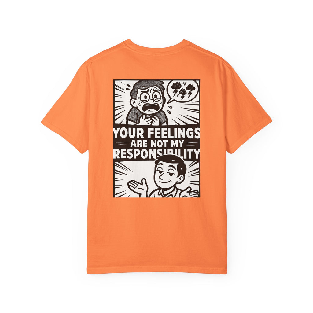 FACT > FEELINGS Graphic T-Shirt | Logic & Satire Streetwear Tee | No Offense Club