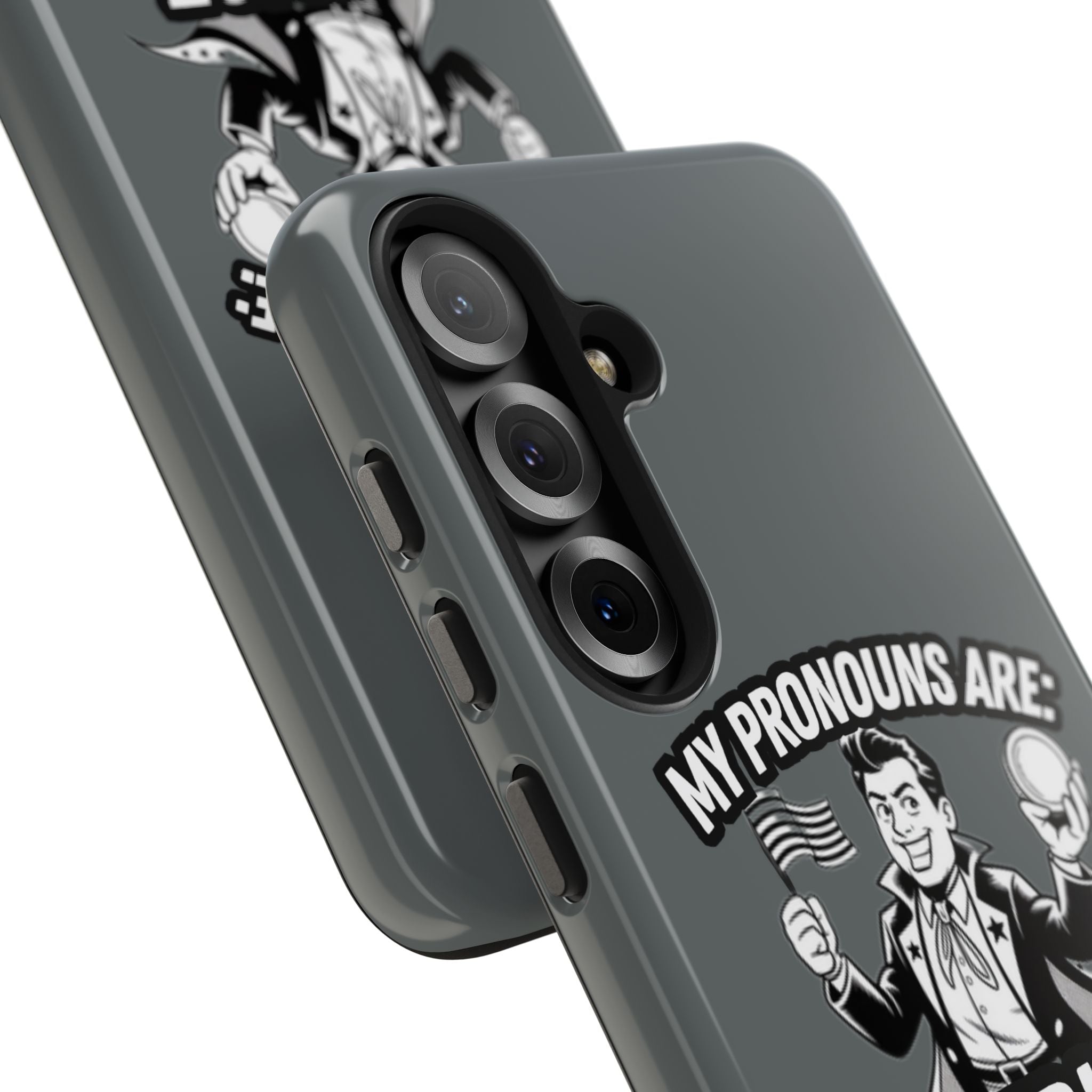 My Pronouns Are Patriot / Capitalist Phone Case | Conservative iPhone & Samsung Cover | Anti-Woke Political Case | Funny Patriot Gift