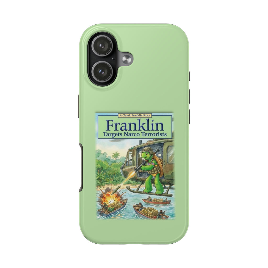 Franklin Targets Narco Terrorists Phone Case | Retro Turtle Graphic iPhone & Samsung Cover
