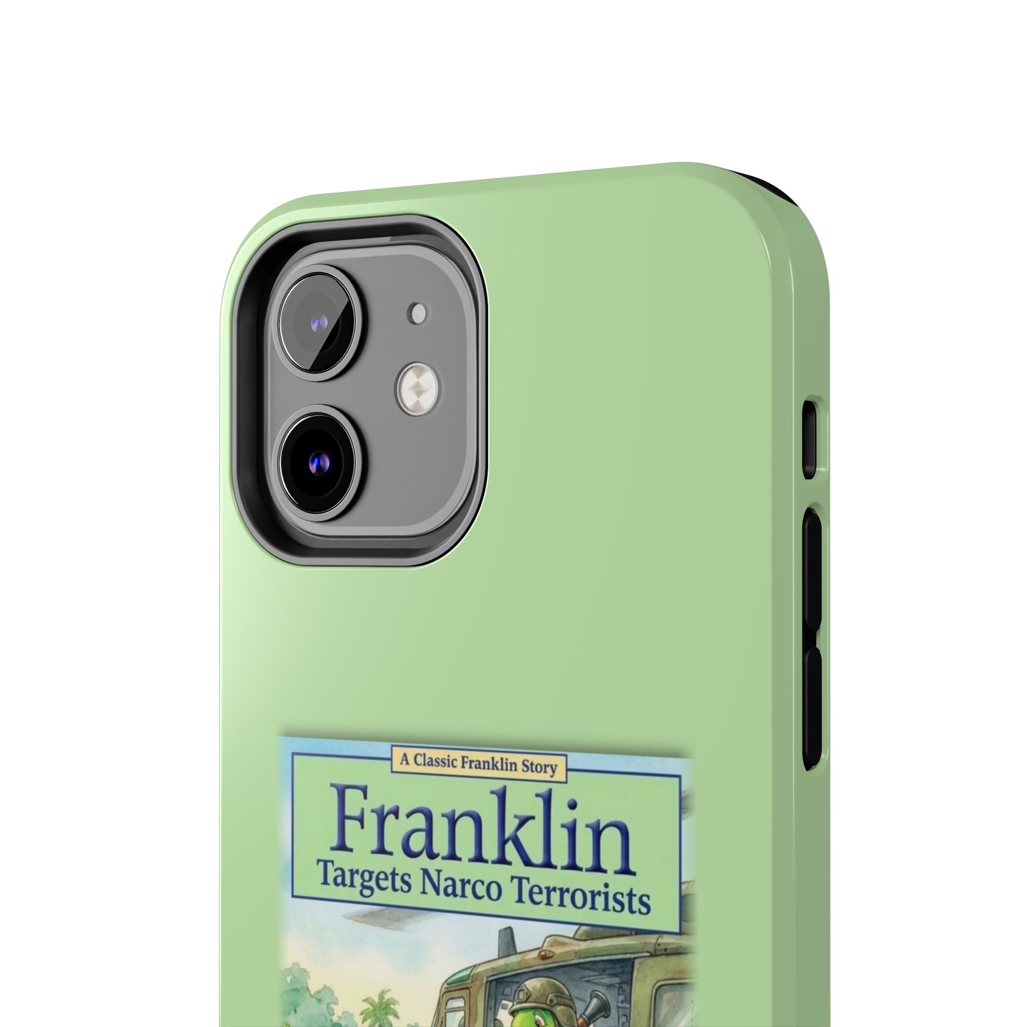 Franklin Targets Narco Terrorists Phone Case | Retro Turtle Graphic iPhone & Samsung Cover