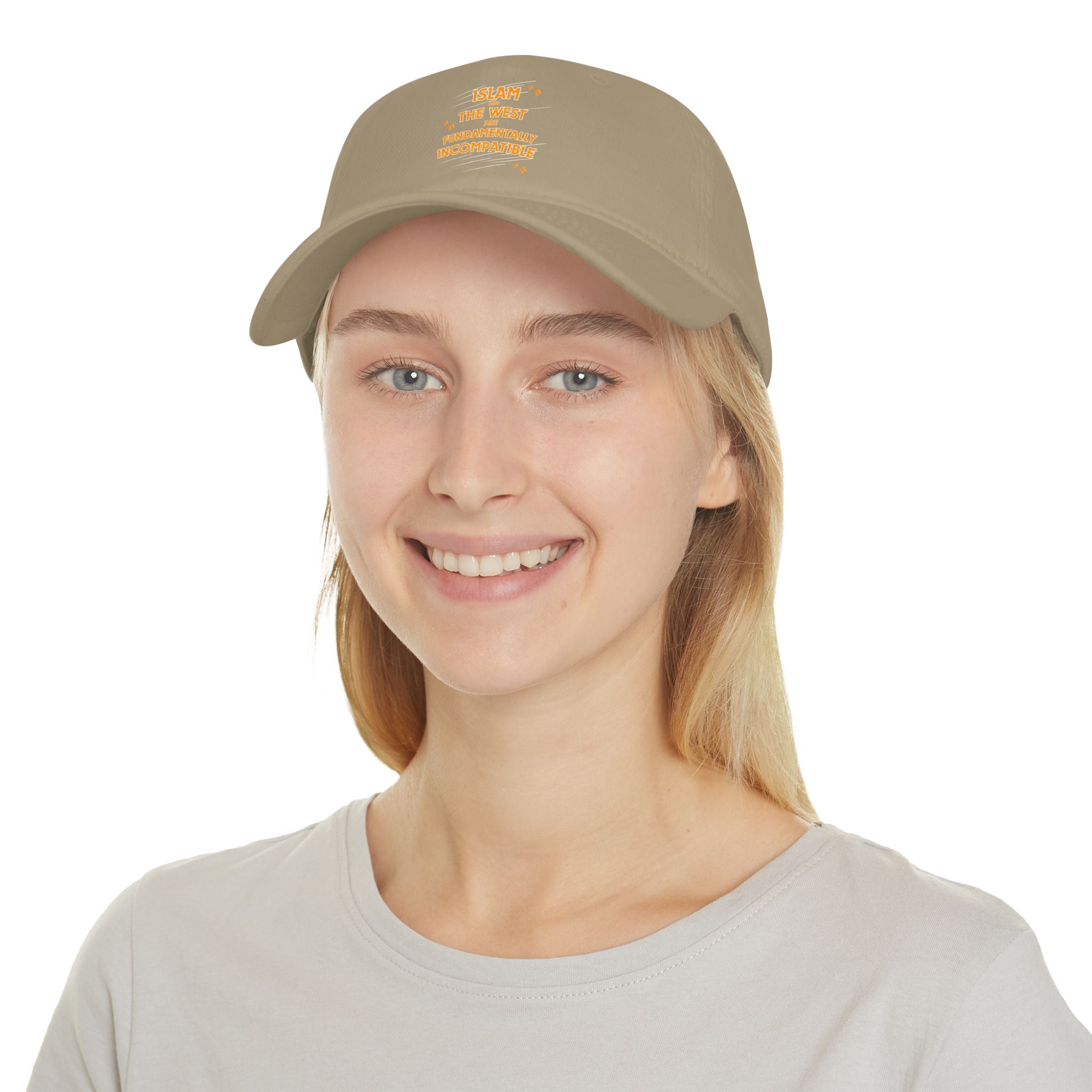 Islam and the West are Fundamentally Incompatible Low-Profile Cotton Twill Baseball Cap | Minimal Embroidered Statement Hat