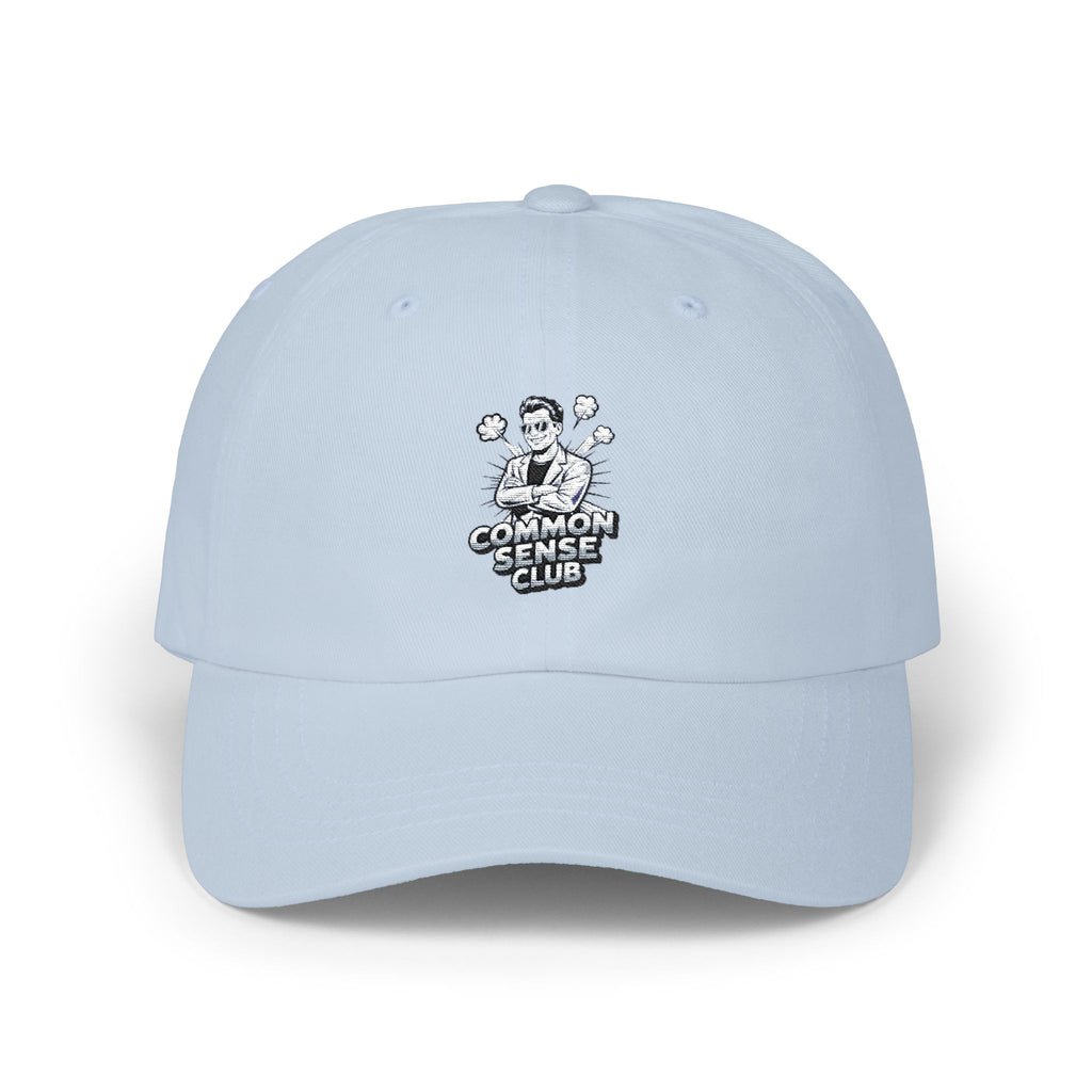 Common Sense Club Dad Cap | Funny Conservative Embroidered Hat | Anti-Woke Political Baseball Cap Streetwear