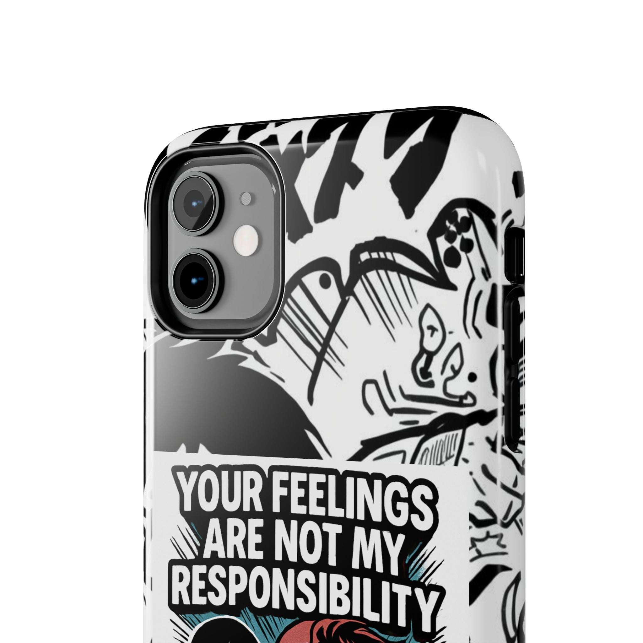 Your Feelings Are Not My Responsibility Phone Case | Funny Conservative Manga Comic iPhone & Samsung Cover