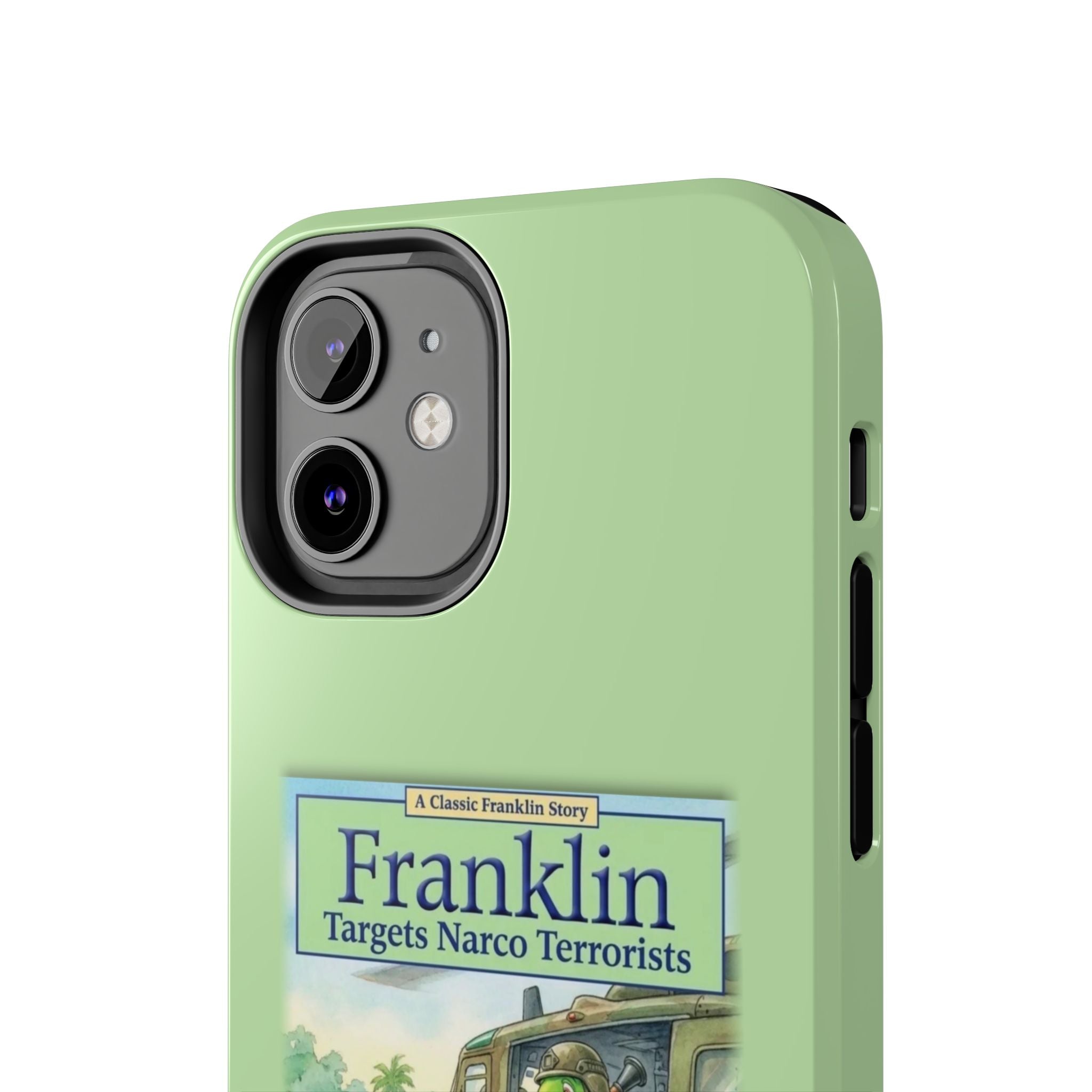 Franklin Targets Narco Terrorists Phone Case | Retro Turtle Graphic iPhone & Samsung Cover
