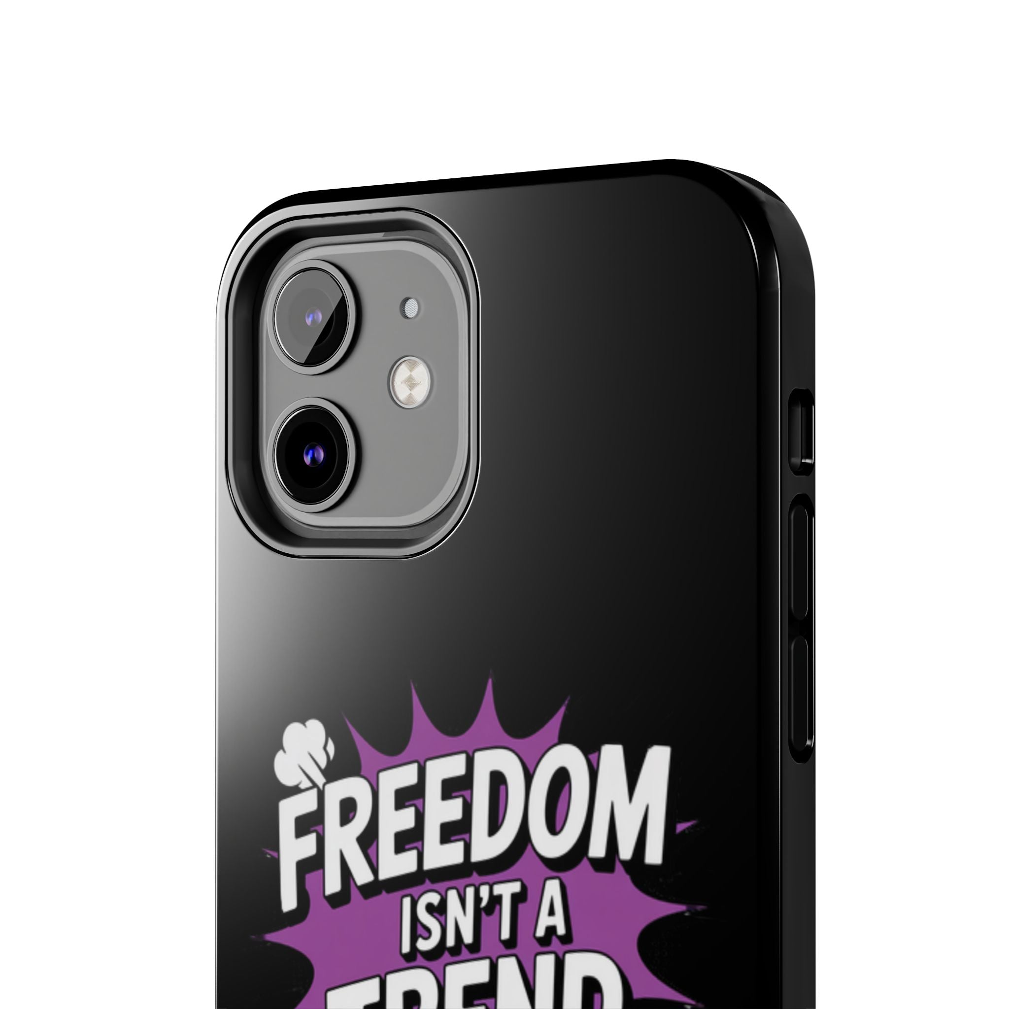 Freedom Isnt a Trend Phone Case | Conservative iPhone & Samsung Cover | Anti-Woke Comic Style Case | Republican Free Speech Accessory