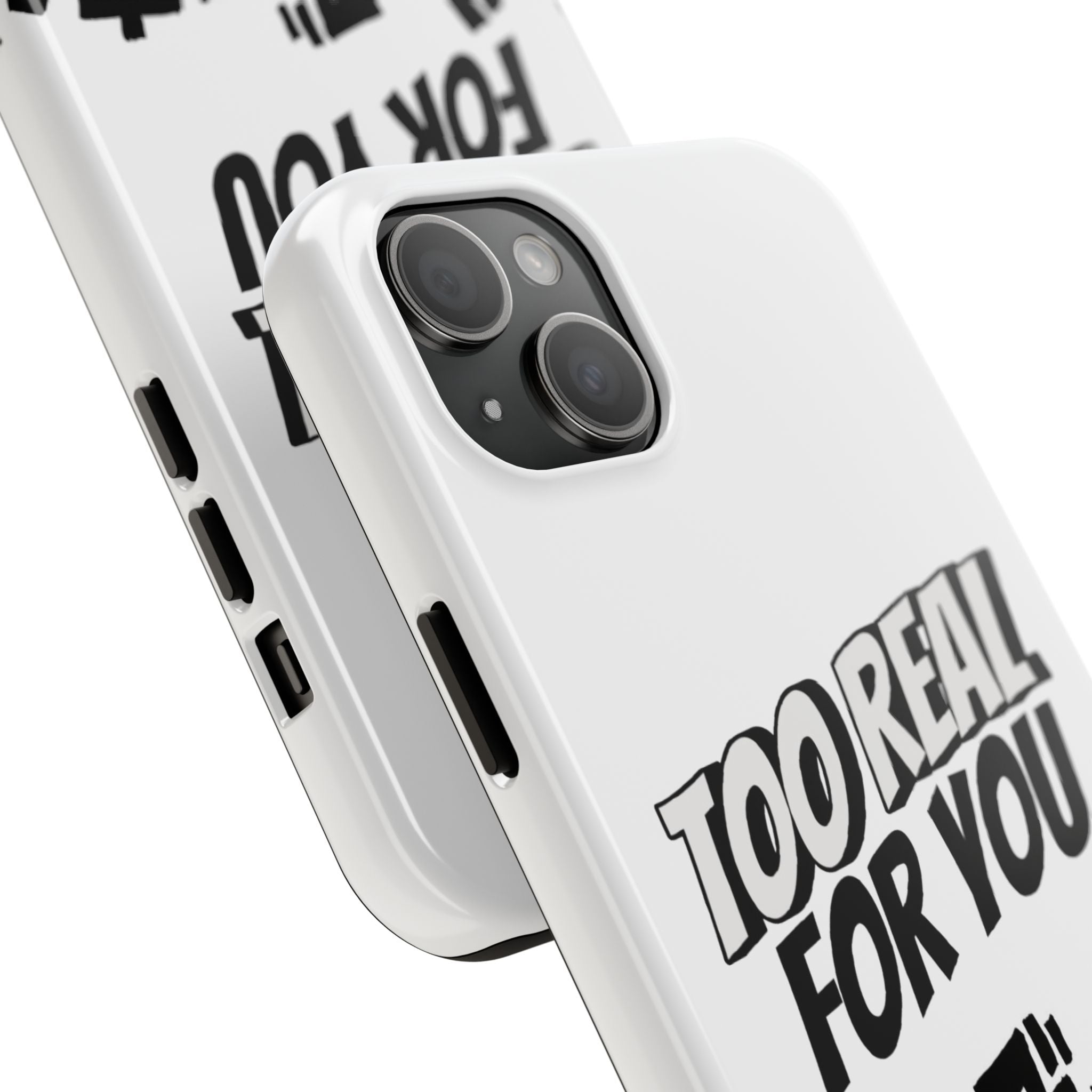 Too Real For You graphic phone case | Manga comic black white iPhone case