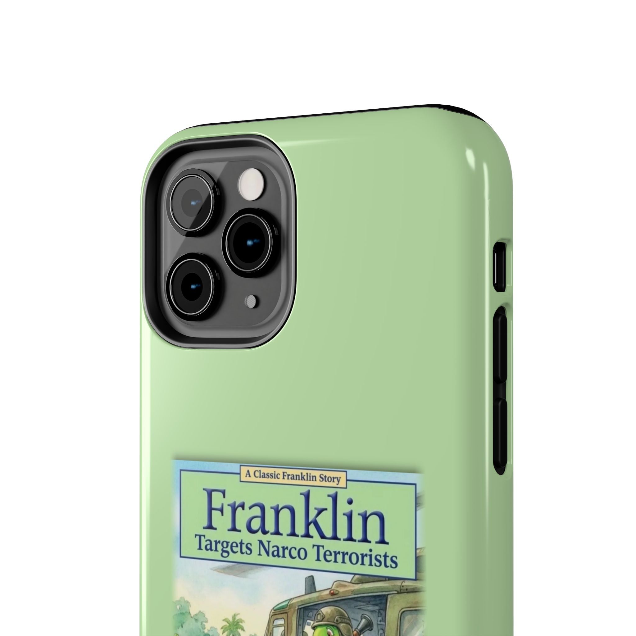 Franklin Targets Narco Terrorists Phone Case | Retro Turtle Graphic iPhone & Samsung Cover