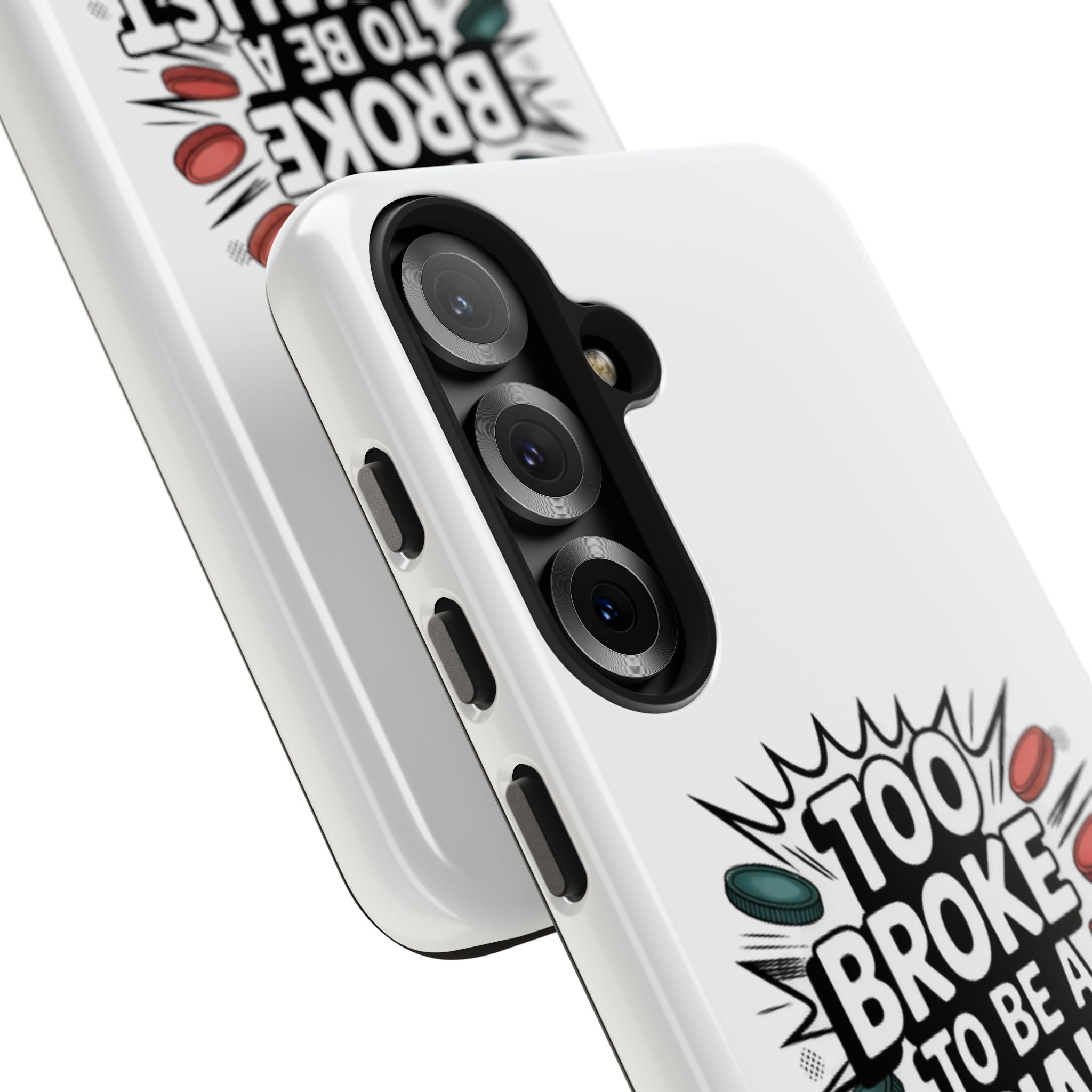 Too Broke to Be a Socialist Phone Case | Funny Conservative iPhone & Samsung Cover | Anti-Woke Political Comic Case