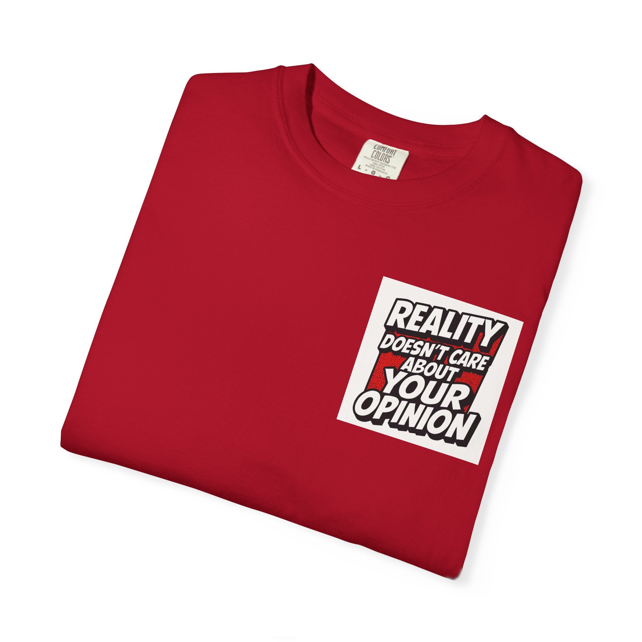 Reality Doesnt Care About Your Opinion | Garment Dyed Unisex T-Shirt | Comfort Colors 1717