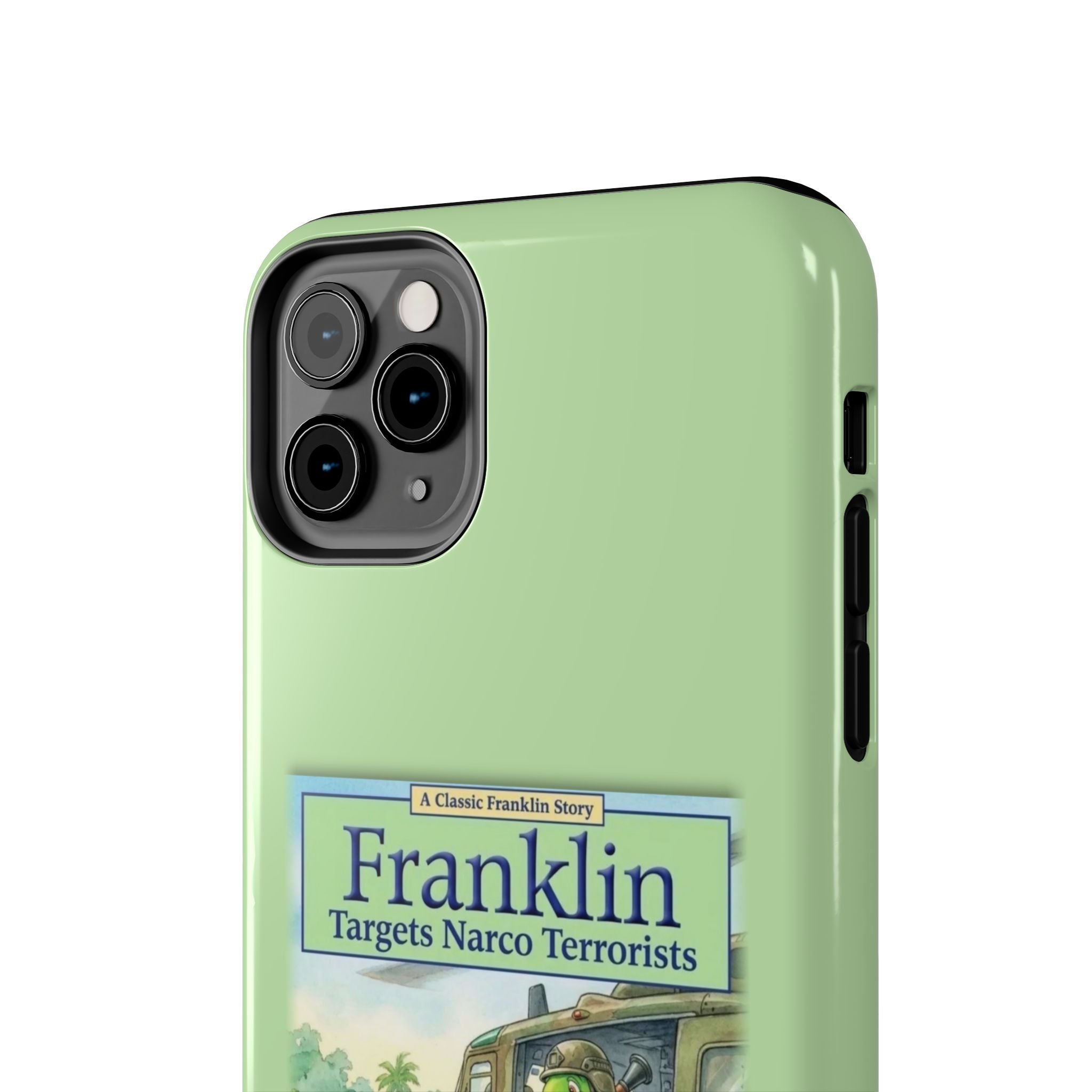 Franklin Targets Narco Terrorists Phone Case | Retro Turtle Graphic iPhone & Samsung Cover