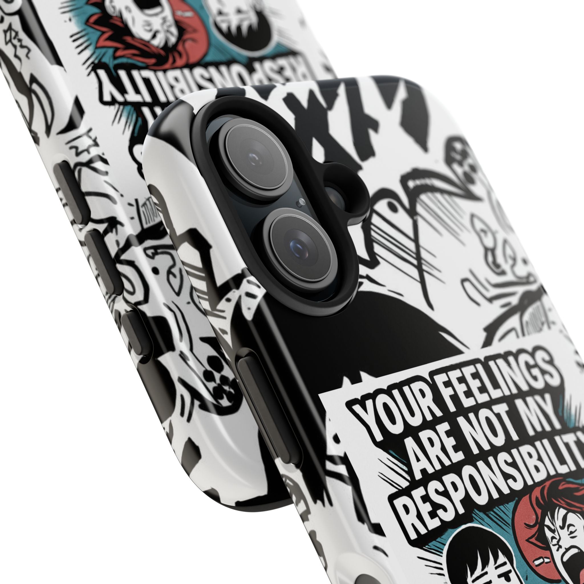 Your Feelings Are Not My Responsibility Phone Case | Funny Conservative Manga Comic iPhone & Samsung Cover