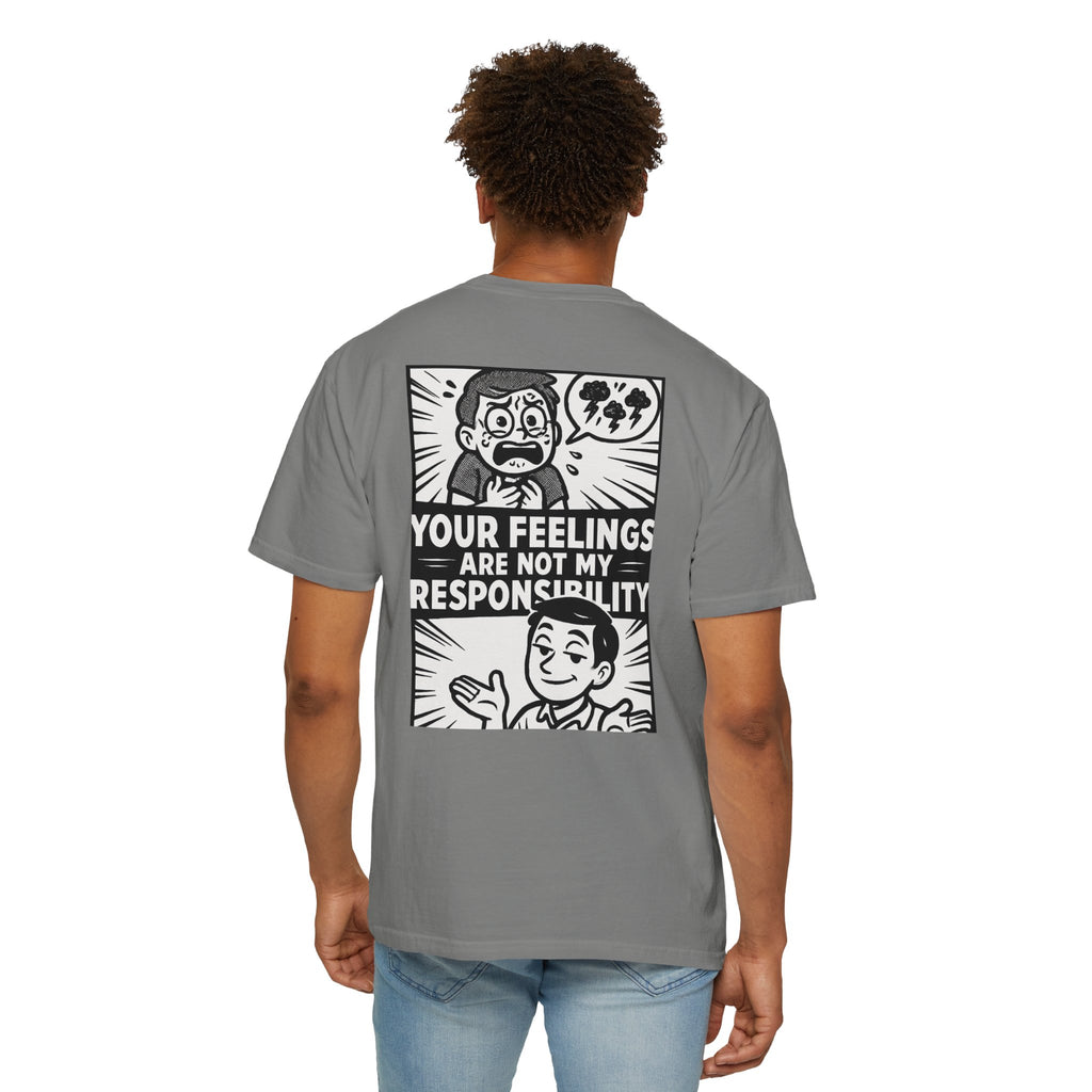 FACT > FEELINGS Graphic T-Shirt | Logic & Satire Streetwear Tee | No Offense Club