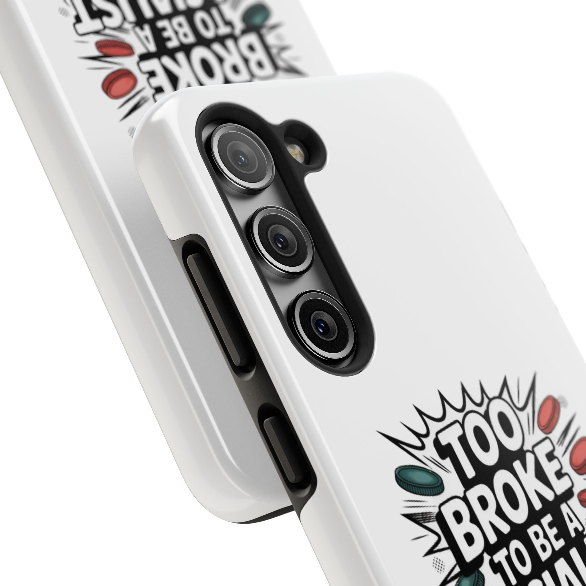 Too Broke to Be a Socialist Phone Case | Funny Conservative iPhone & Samsung Cover | Anti-Woke Political Comic Case