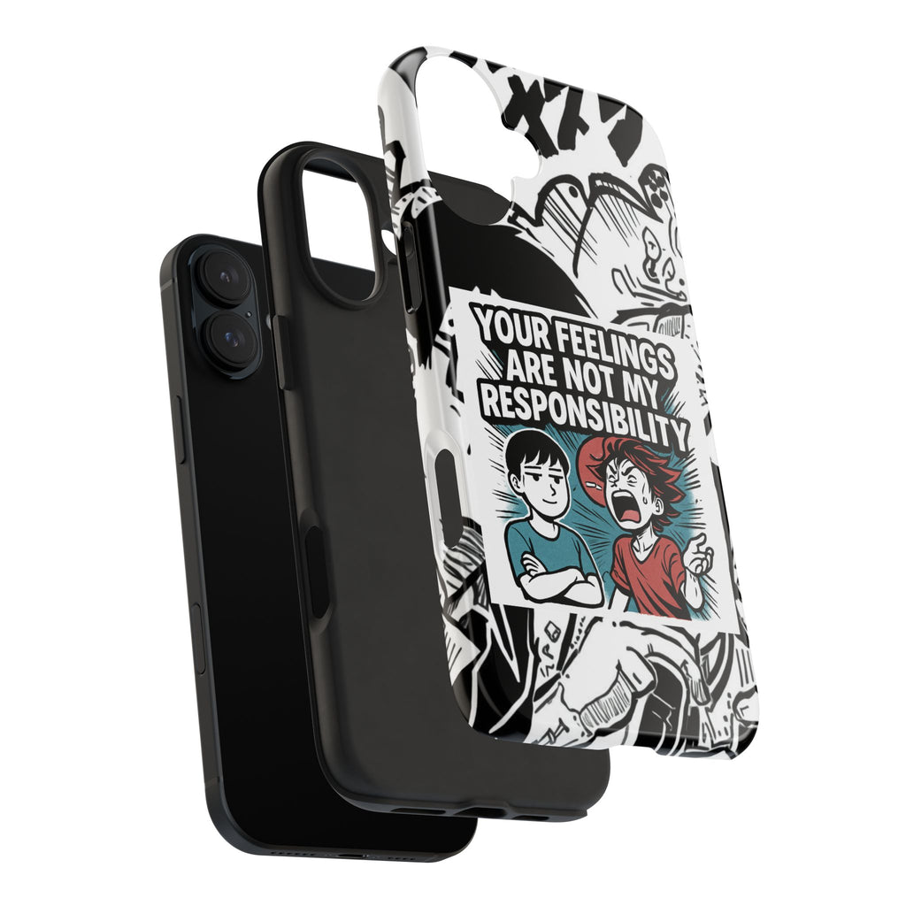 Your Feelings Are Not My Responsibility Phone Case | Funny Conservative Manga Comic iPhone & Samsung Cover