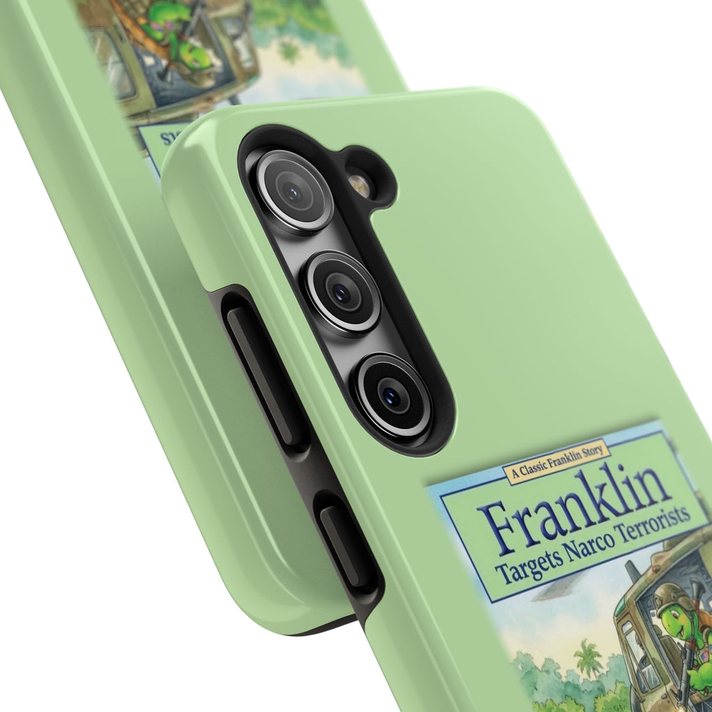 Franklin Targets Narco Terrorists Phone Case | Retro Turtle Graphic iPhone & Samsung Cover