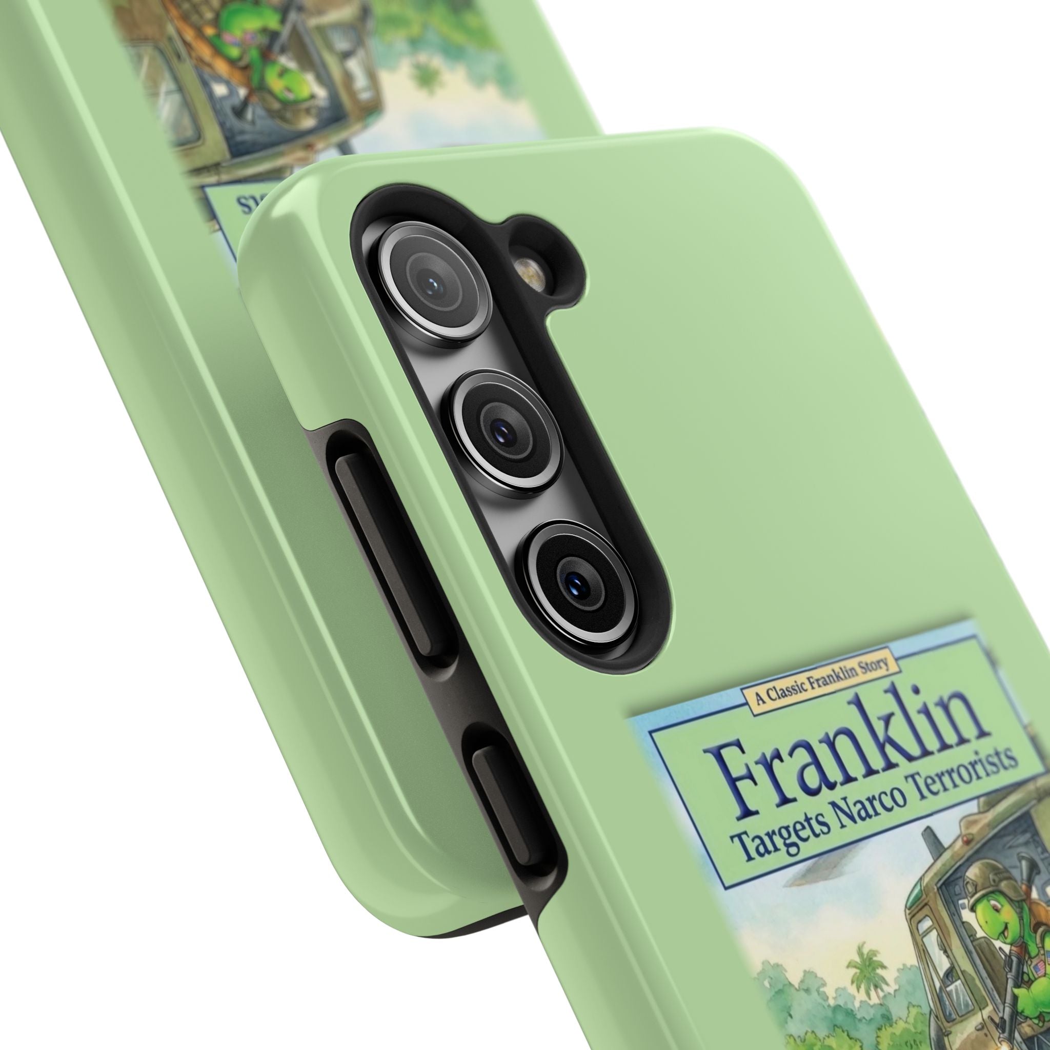 Franklin Targets Narco Terrorists Phone Case | Retro Turtle Graphic iPhone & Samsung Cover