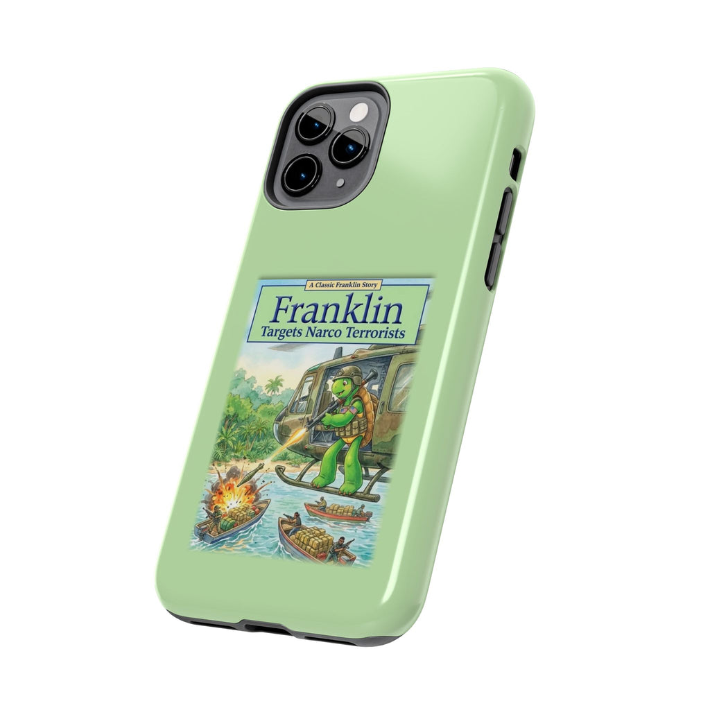 Franklin Targets Narco Terrorists Phone Case | Retro Turtle Graphic iPhone & Samsung Cover