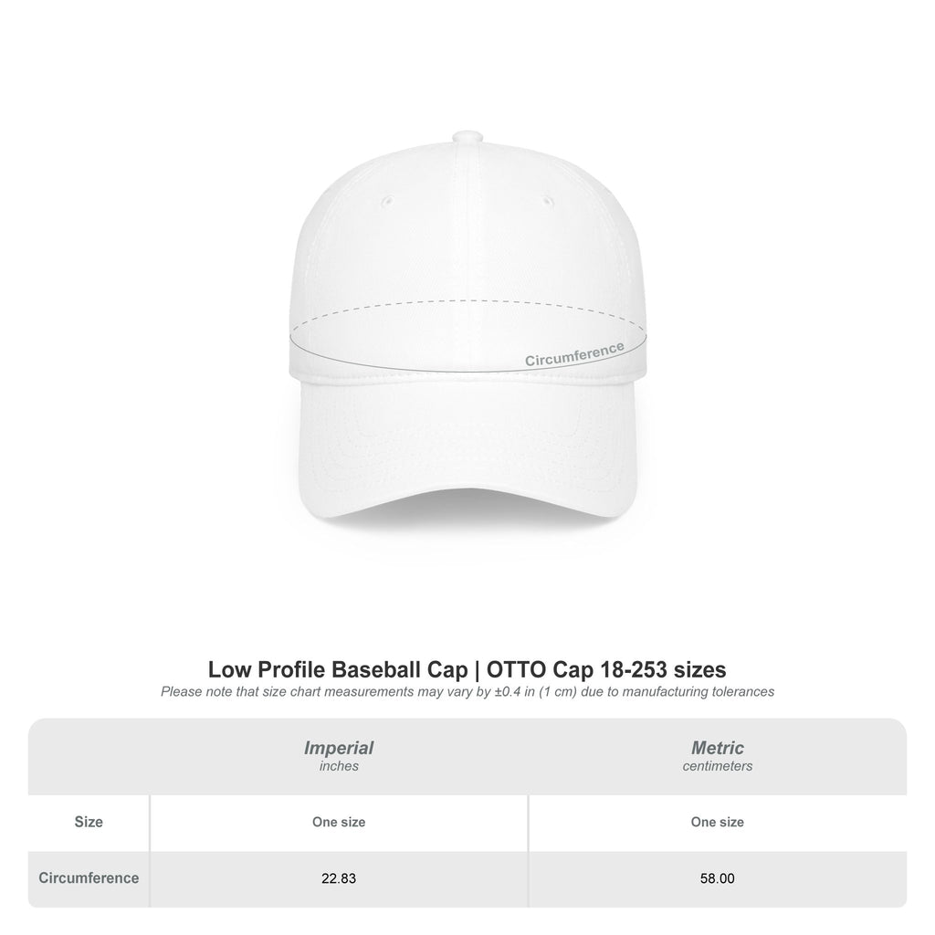 Its OK to Be White Baseball Cap | Minimal Text Phrase Hat