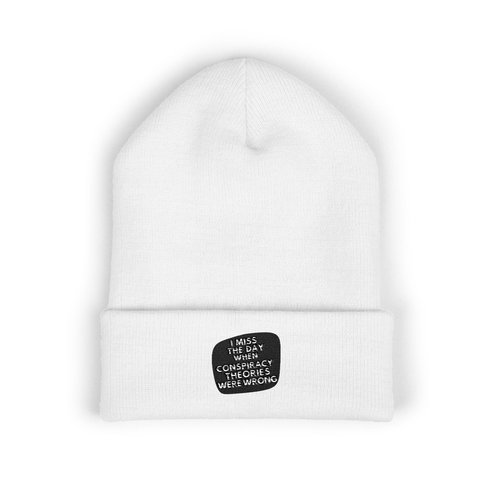 I Miss the Days When Conspiracy Theories Were Wrong Beanie | Retro Cuffed Hat