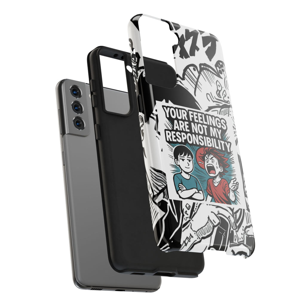 Your Feelings Are Not My Responsibility Phone Case | Funny Conservative Manga Comic iPhone & Samsung Cover