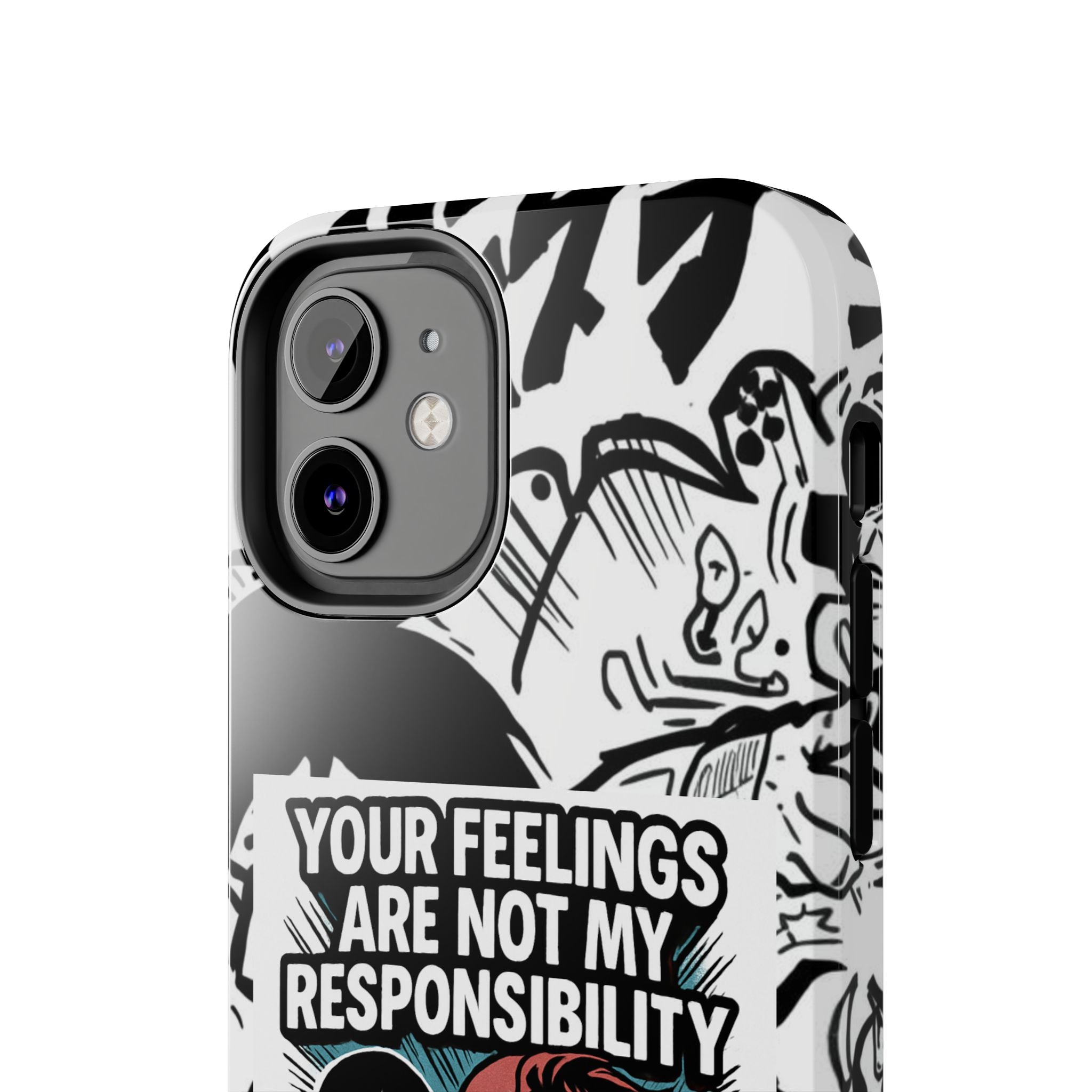 Your Feelings Are Not My Responsibility Phone Case | Funny Conservative Manga Comic iPhone & Samsung Cover