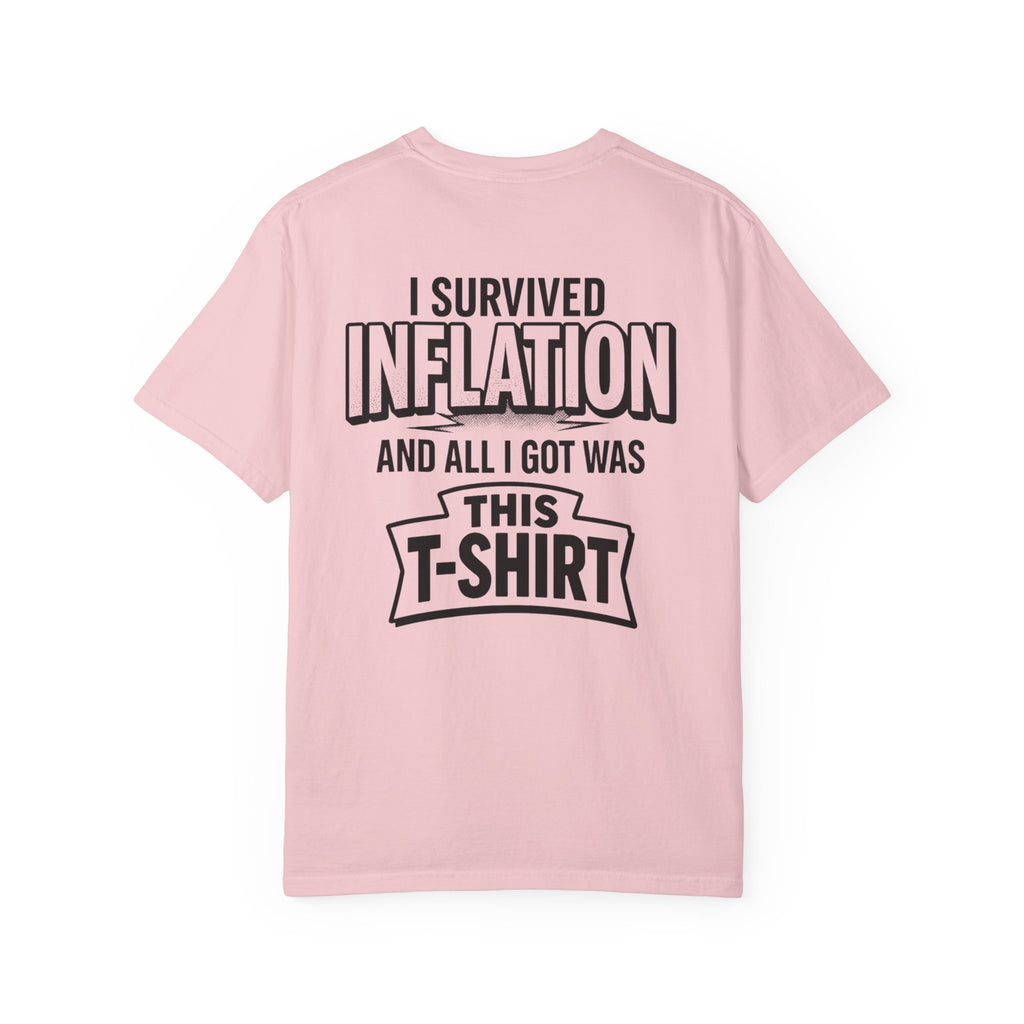 I SURVIVED INFLATION Comfort Colors Tee | Ironic Economic Satire Graphic Shirt