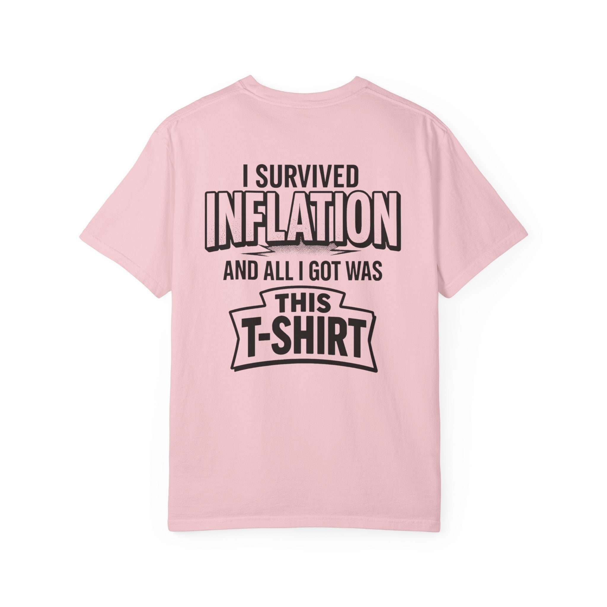 I SURVIVED INFLATION Comfort Colors Tee | Ironic Economic Satire Graphic Shirt