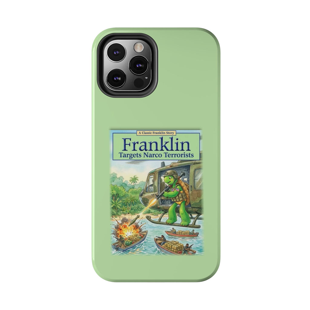 Franklin Targets Narco Terrorists Phone Case | Retro Turtle Graphic iPhone & Samsung Cover