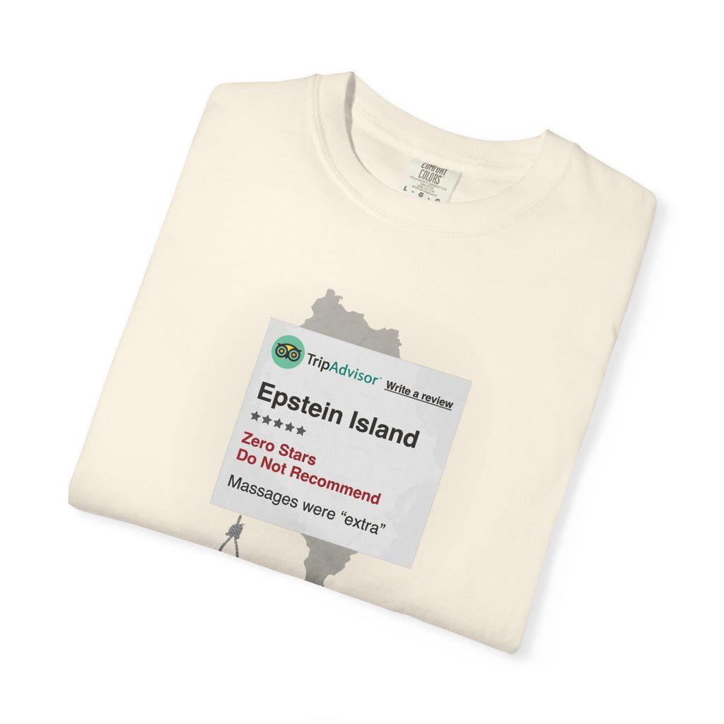 Epstein Island One-Star Review T-Shirt | Political Satire Tee
