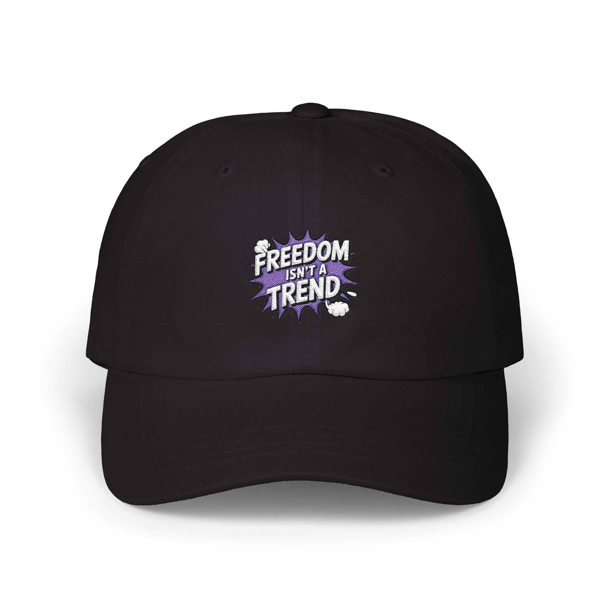 Freedom Isnt a Trend Dad Cap | Conservative Patriot Hat | Anti-Woke Baseball Cap | Free Speech Embroidered Dad Hat