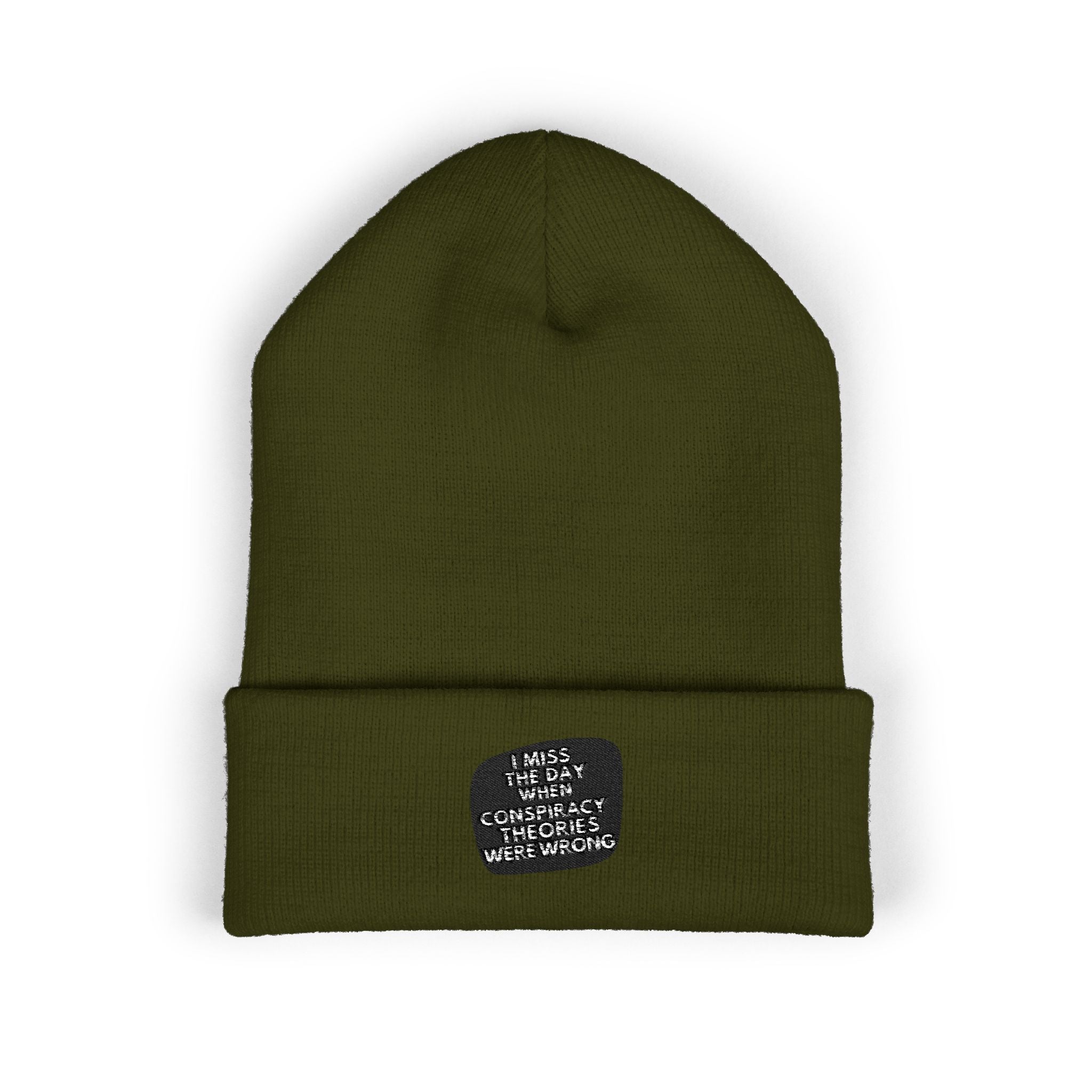 I Miss the Days When Conspiracy Theories Were Wrong Beanie | Retro Cuffed Hat