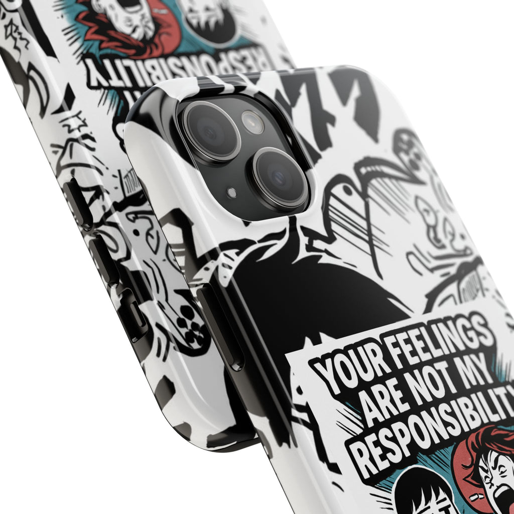 Your Feelings Are Not My Responsibility Phone Case | Funny Conservative Manga Comic iPhone & Samsung Cover