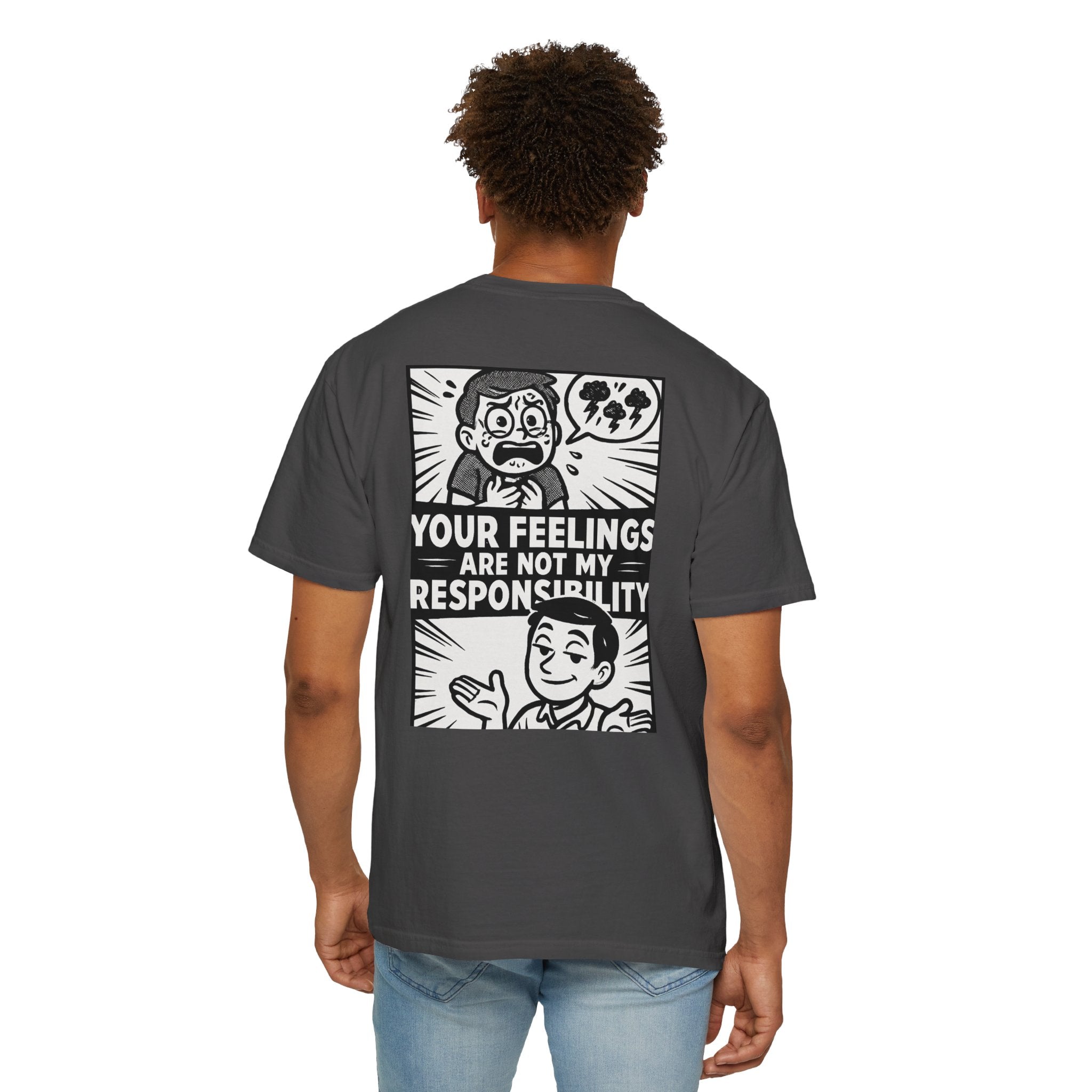 FACT > FEELINGS Graphic T-Shirt | Logic & Satire Streetwear Tee | No Offense Club