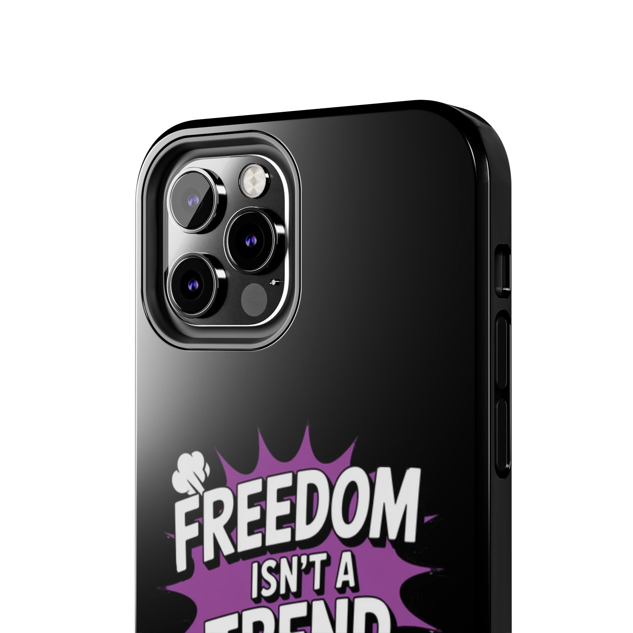 Freedom Isnt a Trend Phone Case | Conservative iPhone & Samsung Cover | Anti-Woke Comic Style Case | Republican Free Speech Accessory