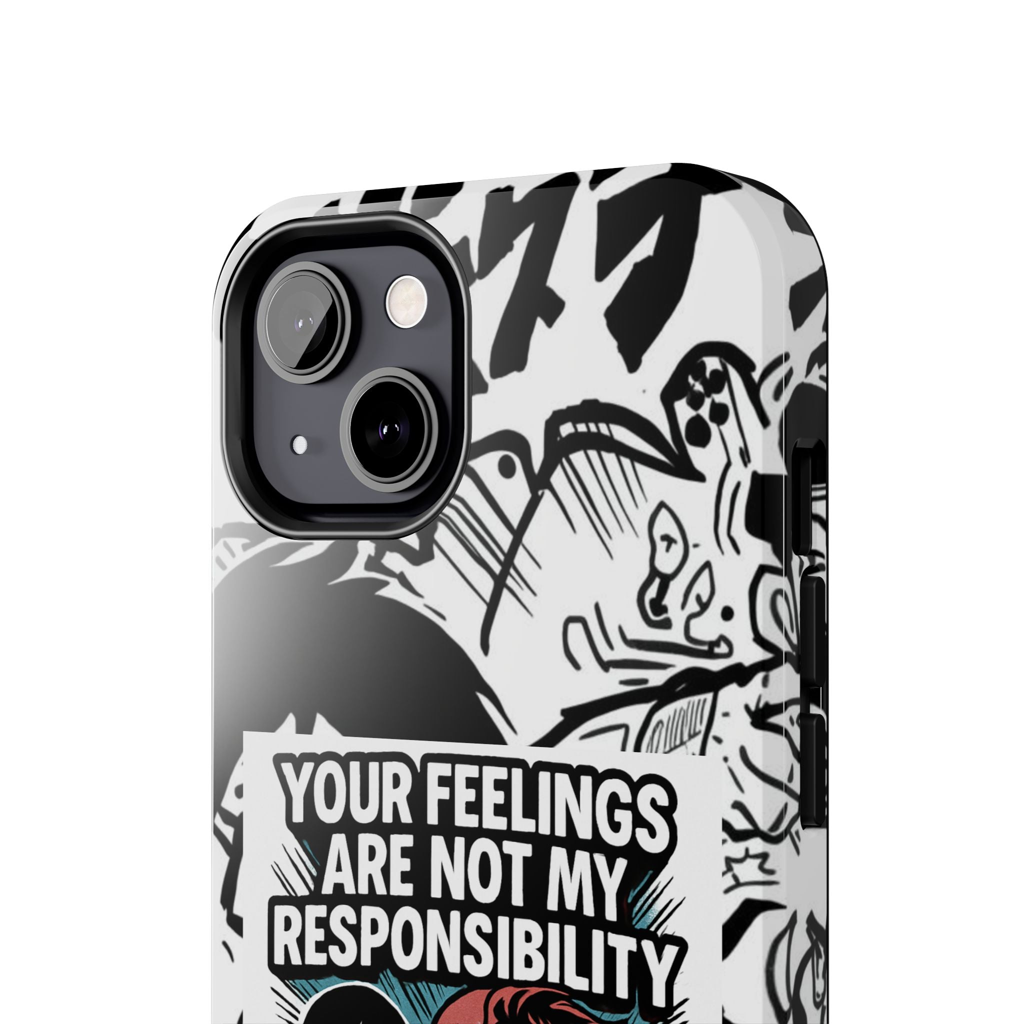 Your Feelings Are Not My Responsibility Phone Case | Funny Conservative Manga Comic iPhone & Samsung Cover