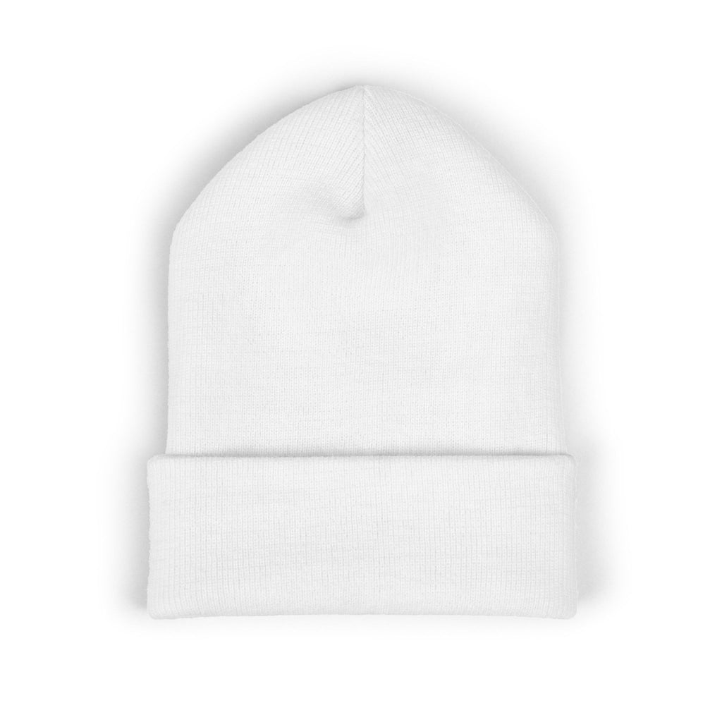 Its OK to Be White Embroidered Beanie | Classic Cuffed Winter Hat