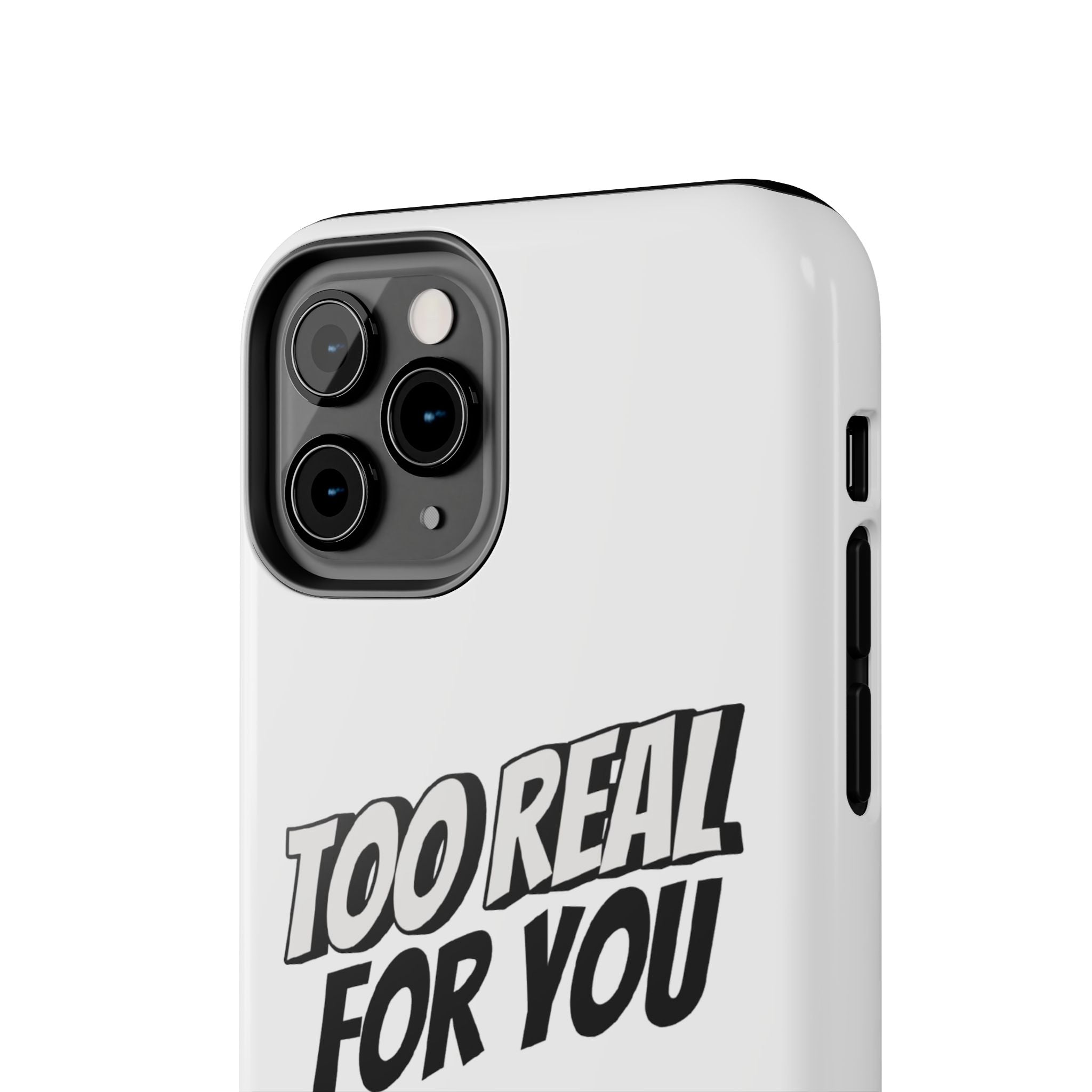 Too Real For You graphic phone case | Manga comic black white iPhone case
