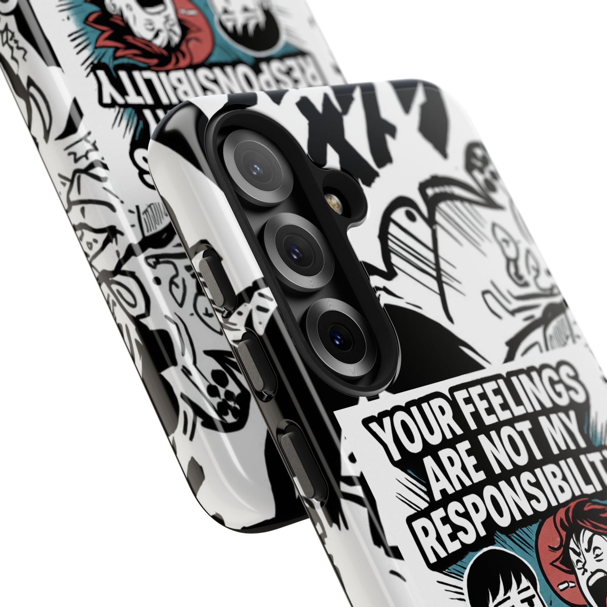 Your Feelings Are Not My Responsibility Phone Case | Funny Conservative Manga Comic iPhone & Samsung Cover