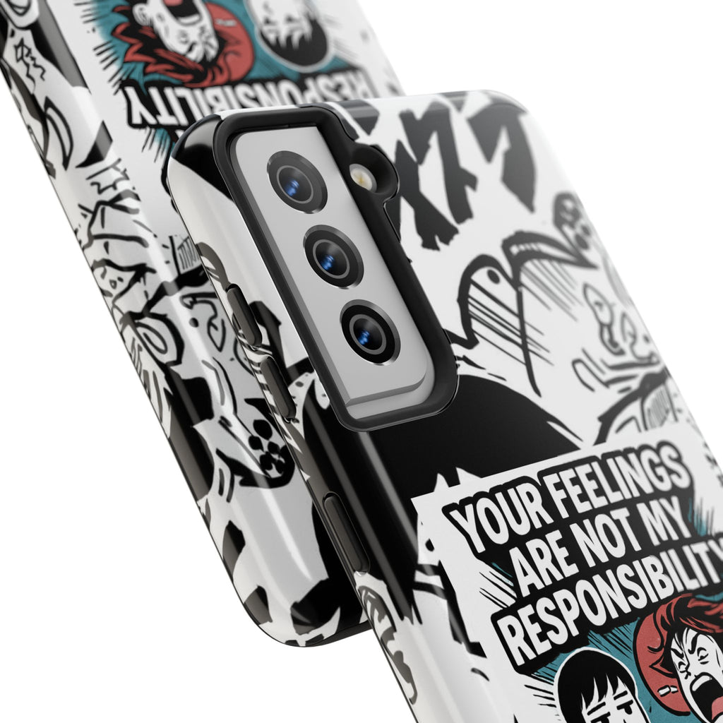 Your Feelings Are Not My Responsibility Phone Case | Funny Conservative Manga Comic iPhone & Samsung Cover