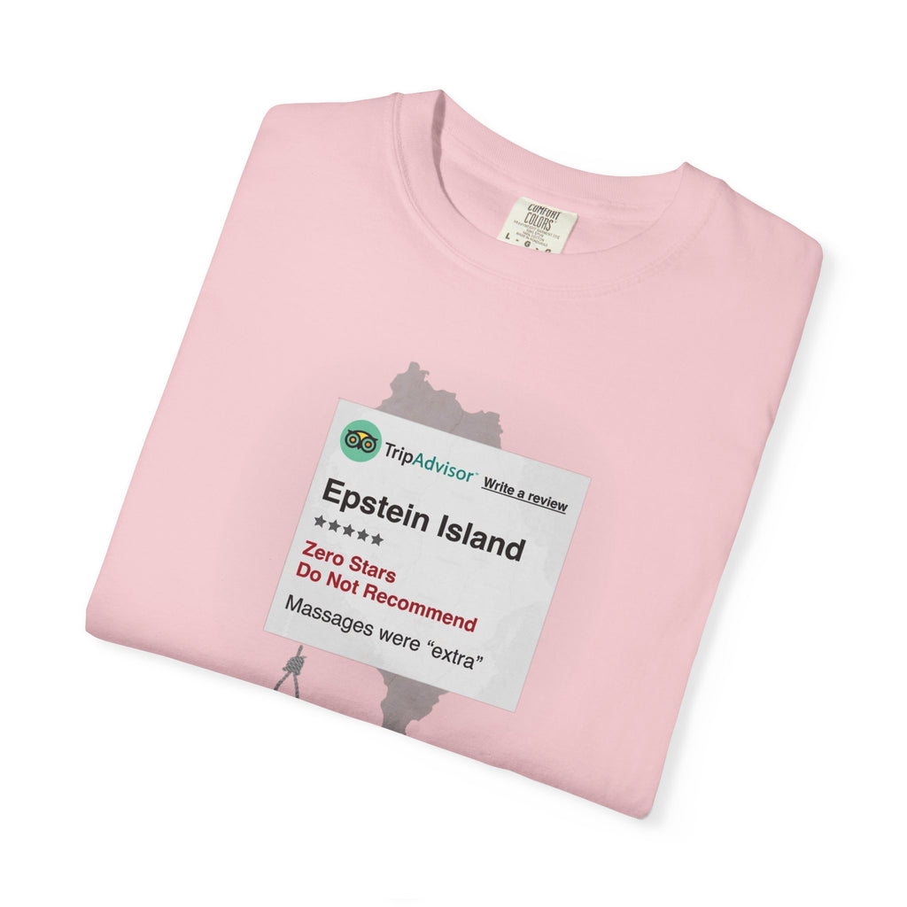 Epstein Island One-Star Review T-Shirt | Political Satire Tee