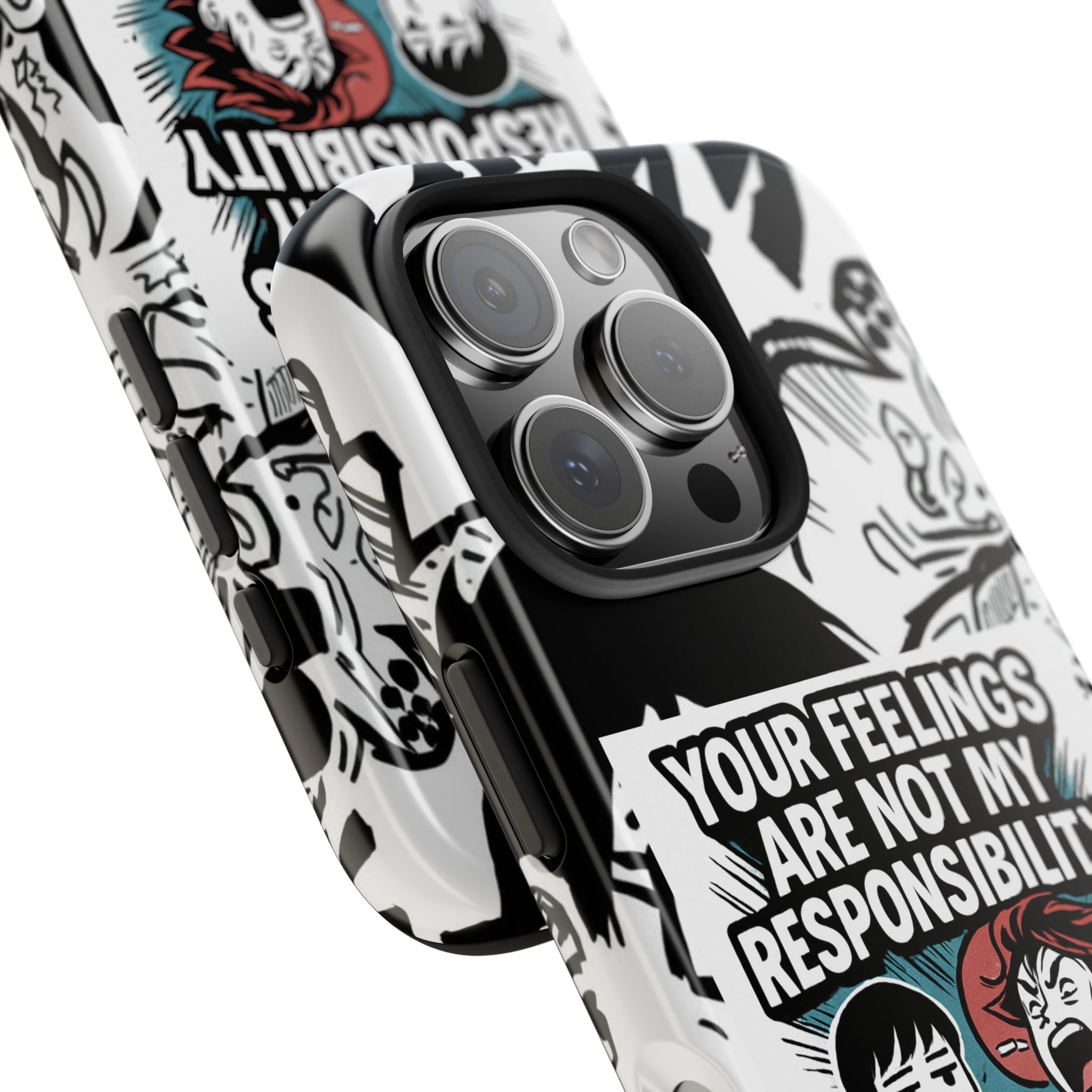 Your Feelings Are Not My Responsibility Phone Case | Funny Conservative Manga Comic iPhone & Samsung Cover