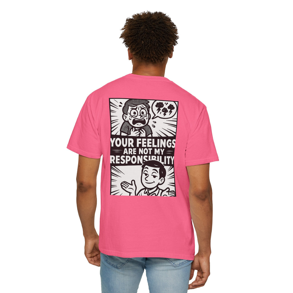 FACT > FEELINGS Graphic T-Shirt | Logic & Satire Streetwear Tee | No Offense Club